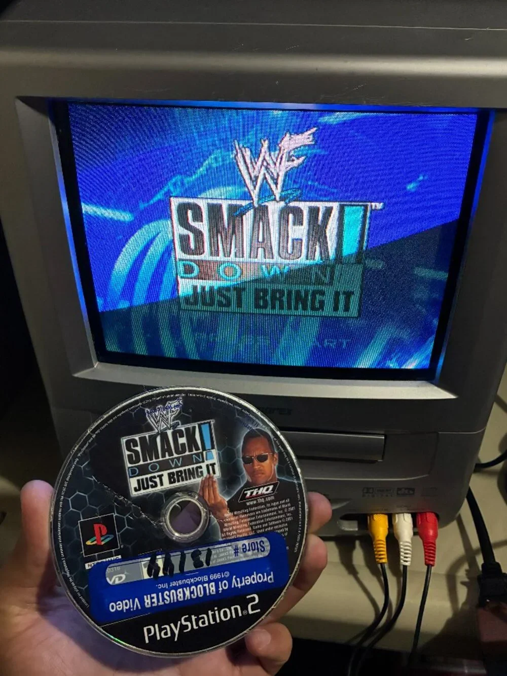 WWF SmackDown Just Bring It Sony PlayStation 2 PS2 2001 Video Game DISC ONLY